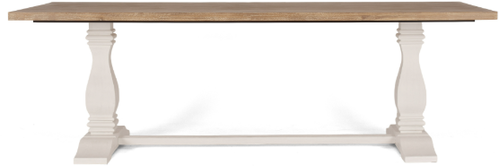Parisian Dining Table 240 (double pedestal)
